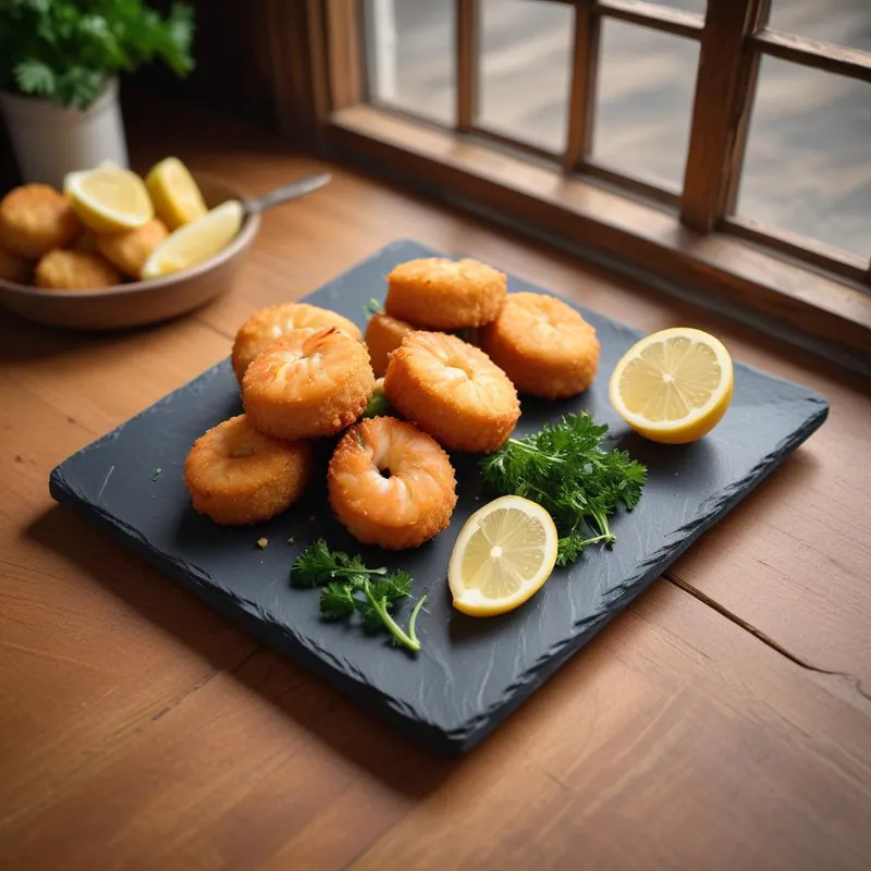 Croquettes aux crevettes grises